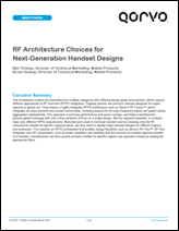 下一代手机设计的RF架构选择